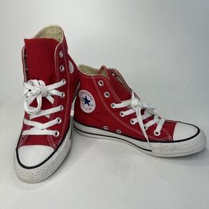 Converse Chuck Taylor All Star Shoes Mens 5 Womens 7 Red High Top Sneakers M9621